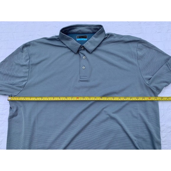 PGA Tour Polo Shirt Mens 2XL Blue Check Short Sleeves Golf Shirt XXL - Picture 5 of 10